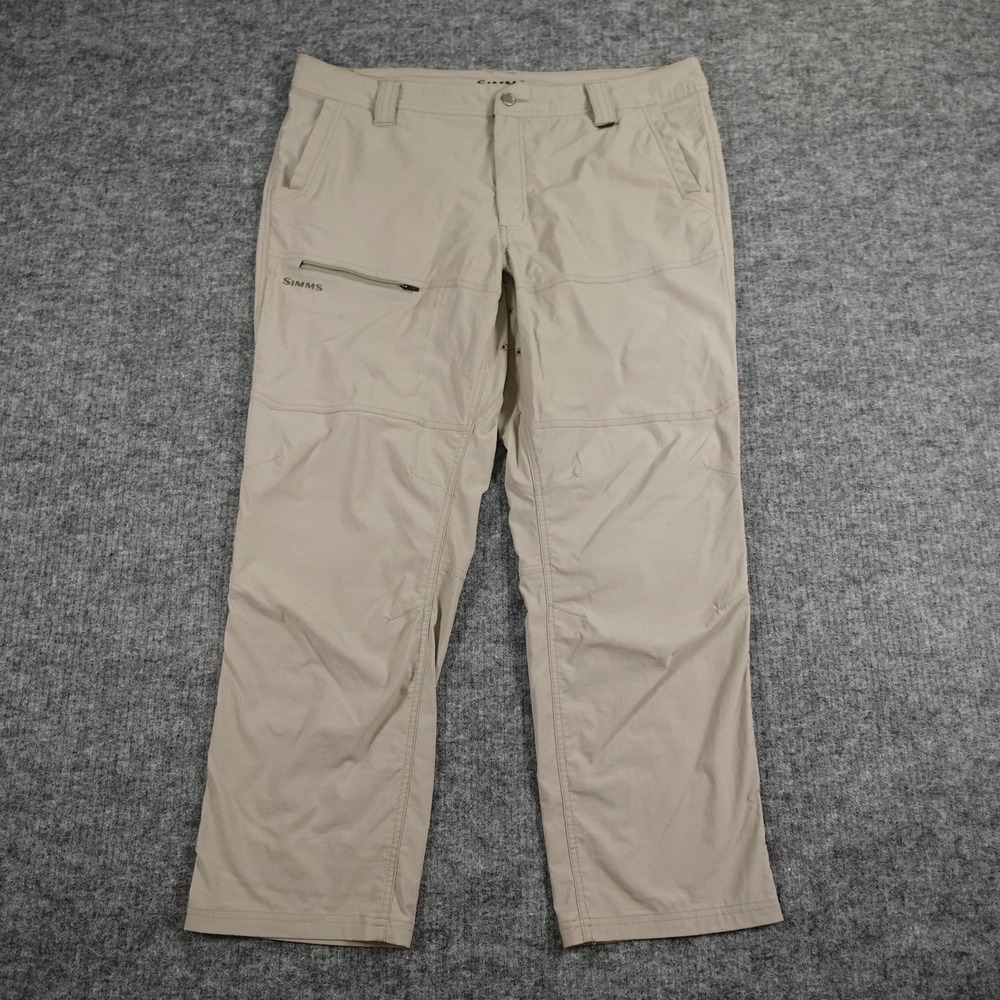 Simms Pants Mens 40S Lightweight Nylon‎ Spandex Outdoor Fishing Hiking Stretch